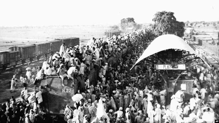 مهاجرت مرگبار میلیونی هندوها، سیکها و مسلمانان پس از استقلال پاکستان و هند از بریتانیا در 1947 میلادی